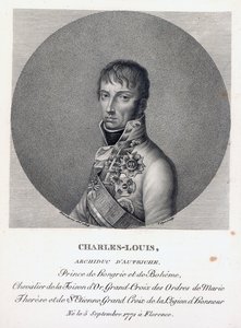 奥地利的大公查尔斯，Teschen公爵，1814年 作者 法语学校